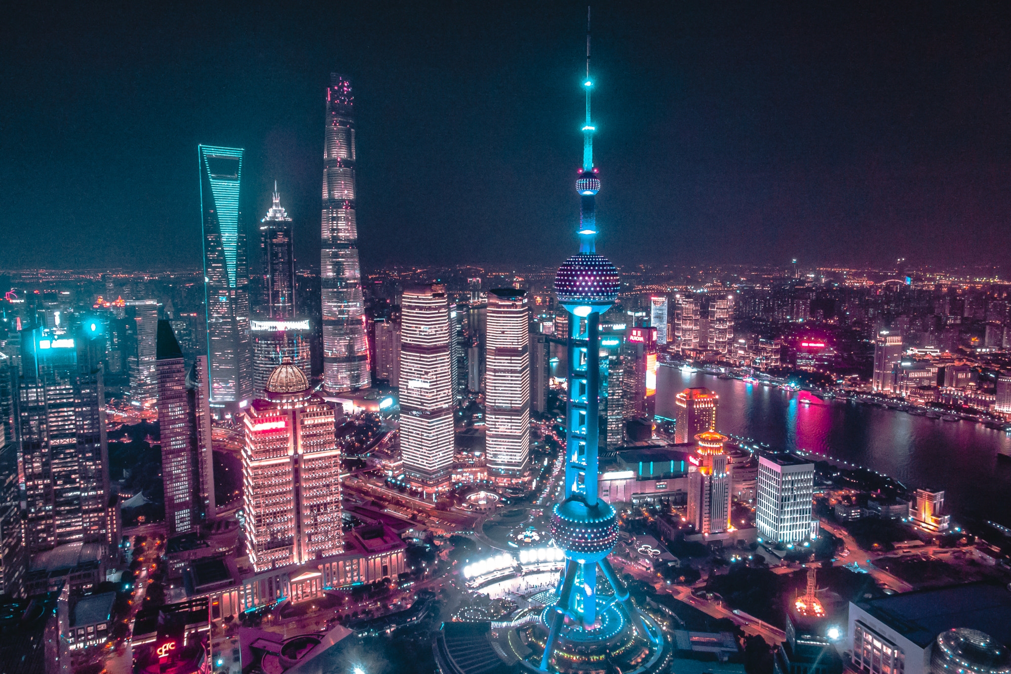 Shanghai China skyline