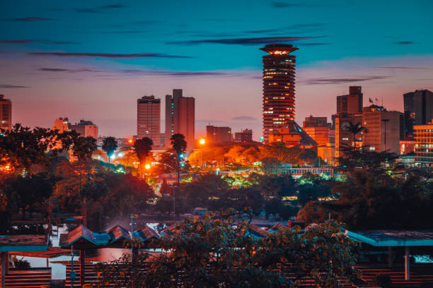 Africa city skyline